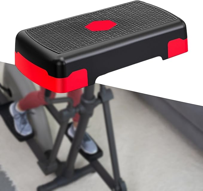 Aerobic Stepper Exercise Step Adjustable 200kg Load Bearing Multifunctional, Core Cardio Strength Stability Stable