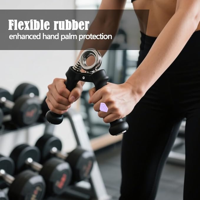 Anti-Slip Gym Workout Grips for Weight Lifting, Exercise Gloves with Ergonomic Hand Protection & Portable Design for Men & Women