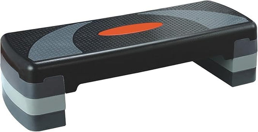 Exercise Workout Aerobic Step Platform Trainer, 31" Aerobic Stepper with 4"-6"-8" Adjustable Height Risers