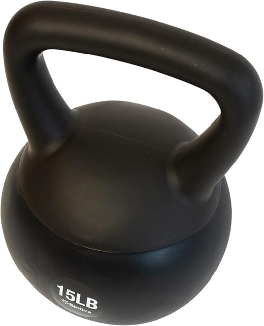 bintiva Soft Kettlebells - Sea and Iron Sand Filled Weights for Women and Men - Color Coded Kettle Bell Sets