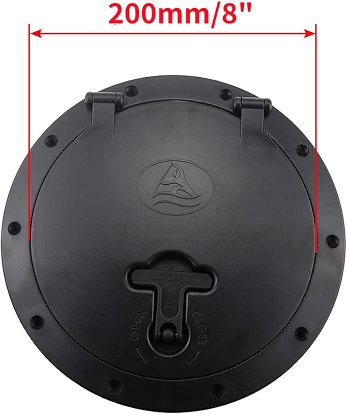 Hatch Cover Deck Plate ABS Easy Install Accessories Hatch Cover with Red Waterproof Bag and Fasteners for Kayak Boat Fishing Rigging