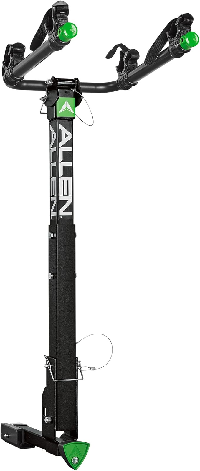 Allen Sports Deluxe Locking Quick Release 2-Bike Carrier for 2 in. and 1 1/4 in. Hitch, Model ZN522Q, Black