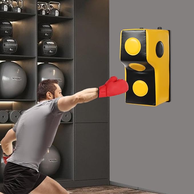 Wall Mount Boxing Pad Uppercut Punching Bag Target Pad, Wall Punching Bag Upgraded Boxing Training, Target Sponge with Mounting Brackets, Uppercut Boxing Bag for Bedroom, Gym