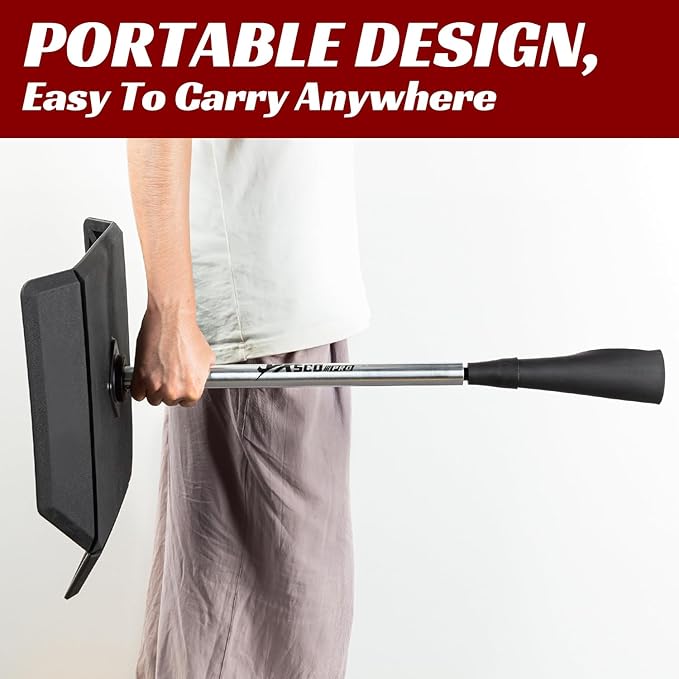 Portable Baseball Batting Tee, Height Adjustable from 25-37 inch Hitting Tee for Baseball and Softball,Premium Baseball Tee with Rubber Top,Alumium Pole,Metal Base for Kids/Youths/Adults