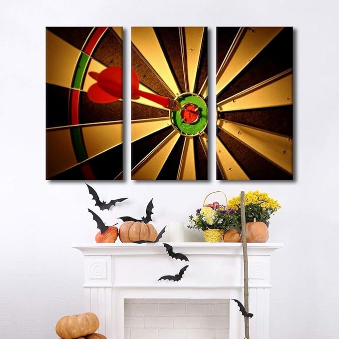 Dart Wall Art for Living Room Office Successful Concept Wall Decor Inspirational Framed Wall Painting Canvas Prints Pictures House Decoration for Bedroom Modern Artwork Ready to Hang - 40" Wx60 H