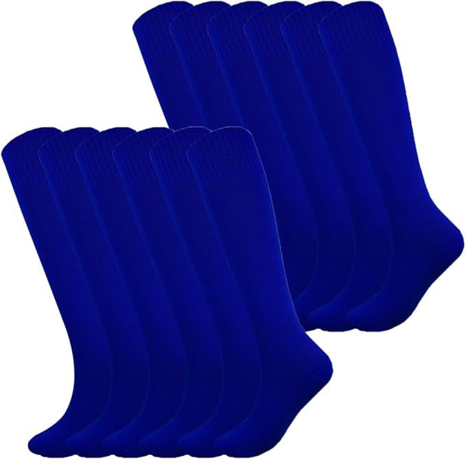 Fitliva Knee High Long Sports Socks Unisex Multicolor 3/6/12 Pairs