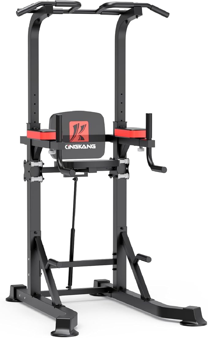 K KiNGKANG Power Tower Dip Station, Multi-Function Assistive Trainer Pull Up for Home Gym Muscle Building and Beginner Exercises,Load 450LBS