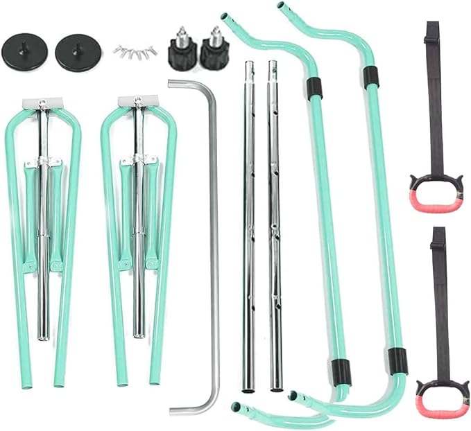 FBSPORT Gymnastics Bar for Kids, Adjustable Height Gymnastic Horizontal Bars,Junior Training Bar Children Folding Training Monkey Bars for Home Using