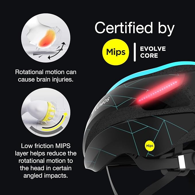 Lumos Ultra Smart Bike Helmet | Customizable Front and Back LED Lights with Turn Signals | Road Bicycle Helmets for Adults: Men, Women