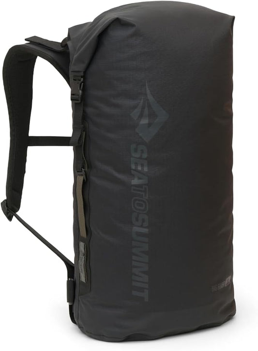 Sea to Summit Big River Dry Backpack with Adjustable Harness, 30 Liter, Jet Black