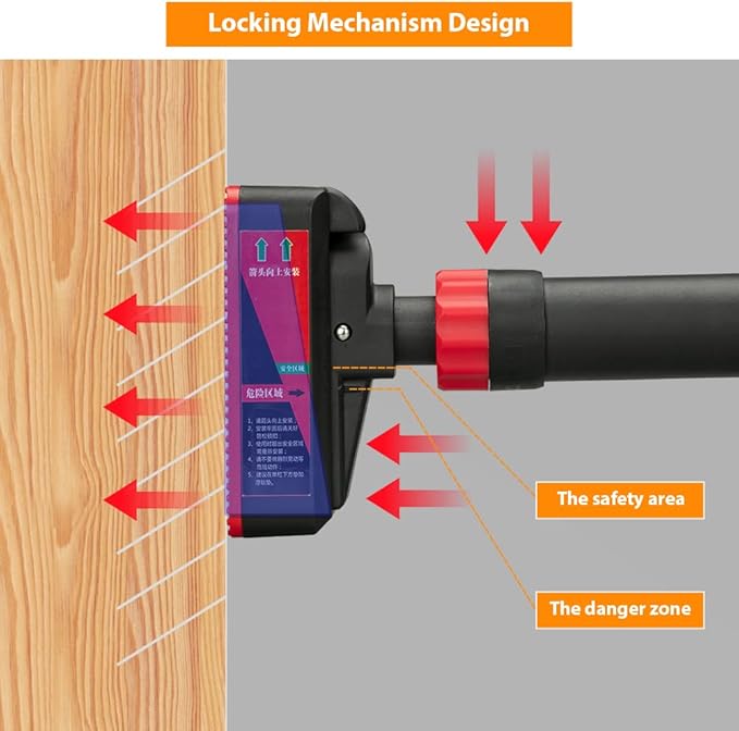 Pull Up Bar, Adjustable Strength Training Bars Without Screw, Adjustable Width Chin Up Bar for Doorway, Max Load 440 Lbs
