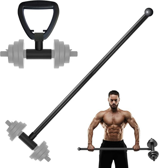 Dumbbell Converter for Strength Training-Convert Dumbbells to Mace Bell,Grip Steel Club,Revolve Steel Macebell,Woman&Man Full Body Workout,Stretching,Rehabilitation,Conditioning and Rotational Training