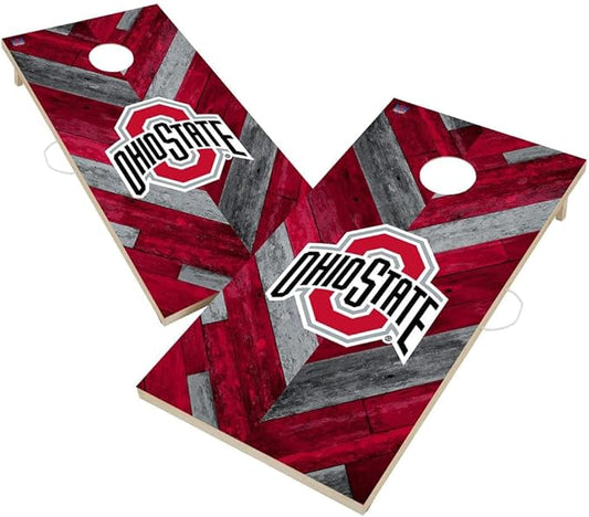 College Team Cornhole Boards, 2x4 Regulation Corn Hole Game Set, Officially Licensed Cornhole Game, Perfect for Tailgates