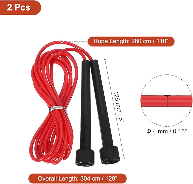 PATIKIL Jump Rope PVC, Adjustable Speed Skipping Rope Tangle-Free Exercise Equipment for Workout Women Men Outdoor Training Home Fitness