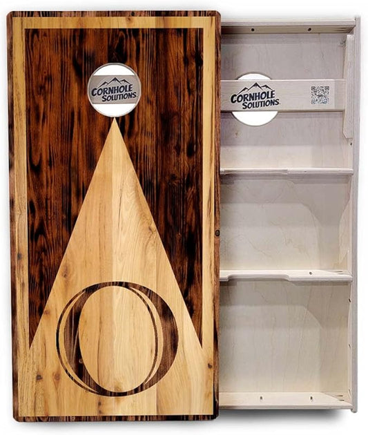 Tournament Cornhole Boards - Regulation 2'x4' Set 3/4" Baltic Birch - Bags Sold Separatetly (Wood Letter Design)
