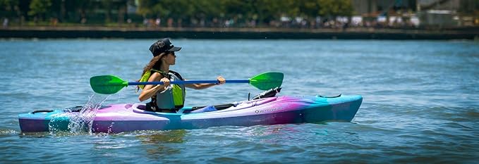 Perception Joyride 10 - Sit Inside Kayak for Adults and Kids - Recreational and Multi-Water Kayak with Selfie Slot - 10'