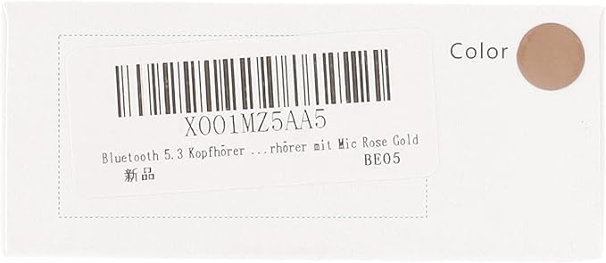 Ear Buds Wireless Earbuds, HiFi Stereo Bluetooth 5.3 Running Headphones with Dual LED Display 30Hrs Playtime, Built-in Mic, Type-C, in-Ear Bluetooth Earphones with Earhooks for Sport, Rose Gold