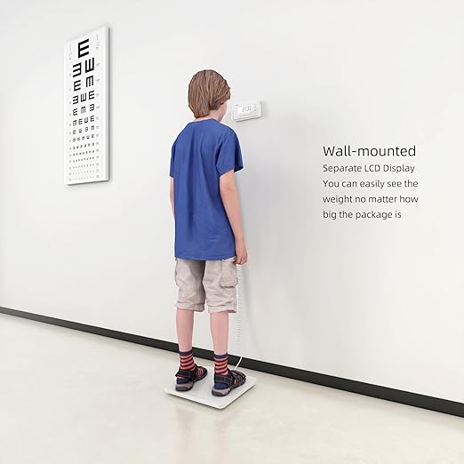 Medical Digital Floor Scale,440lbs/1oz Ultra-Thin, Lightweight and Portable Medical Grade Scales for Home, Hospital and Physician Use,with an Easy-to-Read Digital LCD Display,White