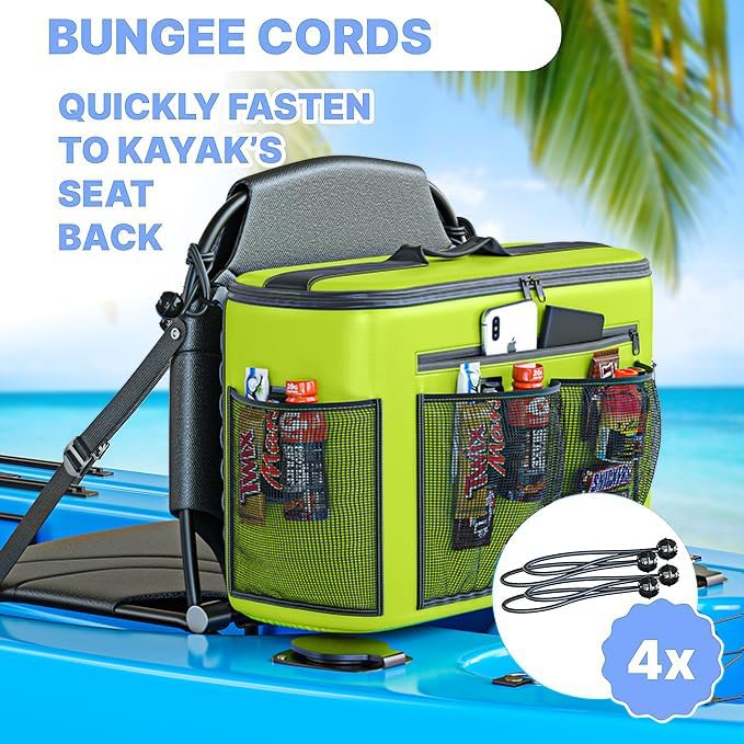 Skywin Kayak Cooler Behind Seat, Waterproof Cooler for Kayaking, Compatible with Lawn Chair Style Seats, Stores Drinks and Keeps Them Cool All Day