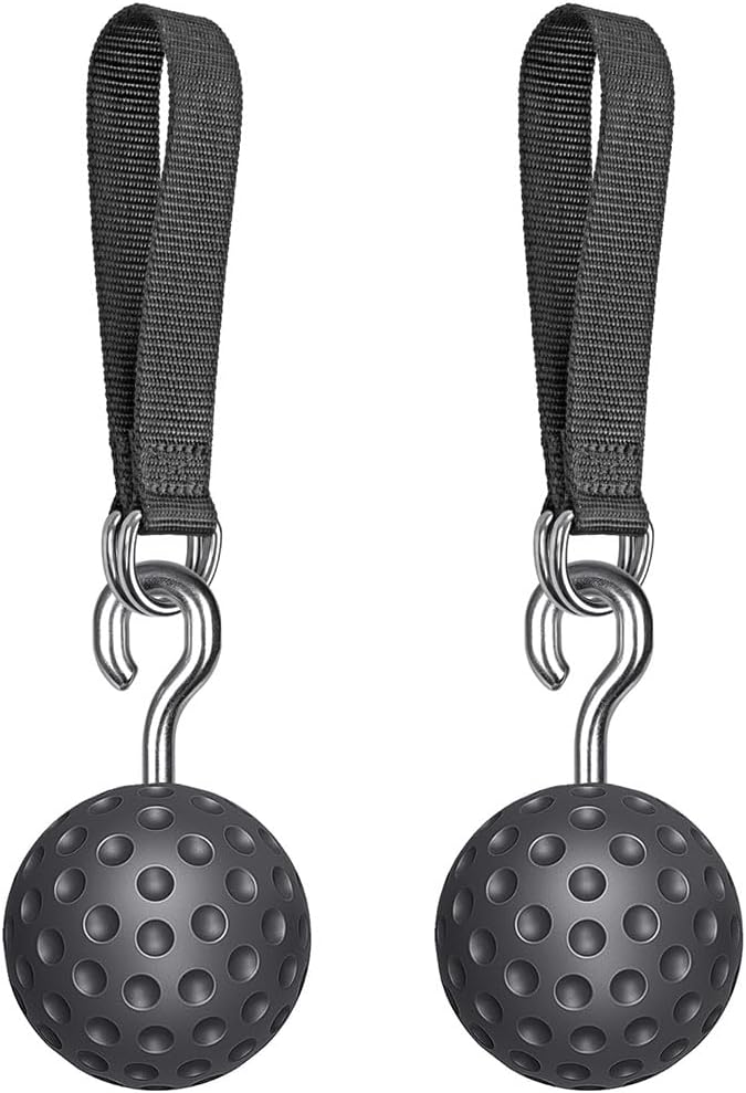 SELEWARE Non-Slip Pull Up Power Balls, Rock Climbing Grips for Strength Training, Forearm and Hand Exerciser for Chin Up Bar, Kettlebell, Barbell, Resistance Band Handles, Home Gym Workout Equipment