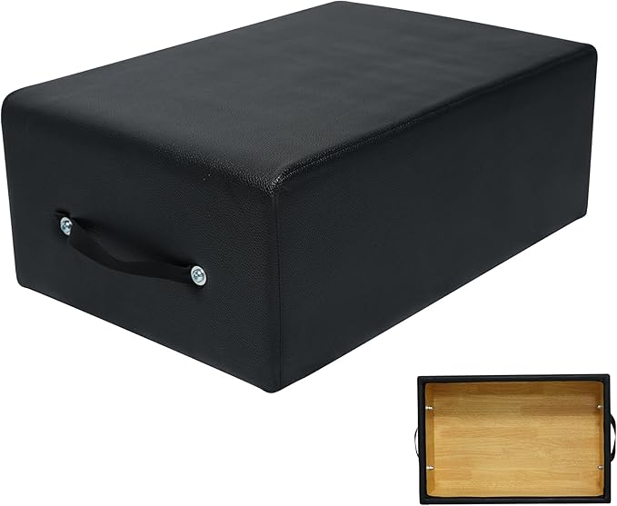 Pilates Box for Reformer - Sitting Box for Strength, Stretching, and Balance Exercise Workouts