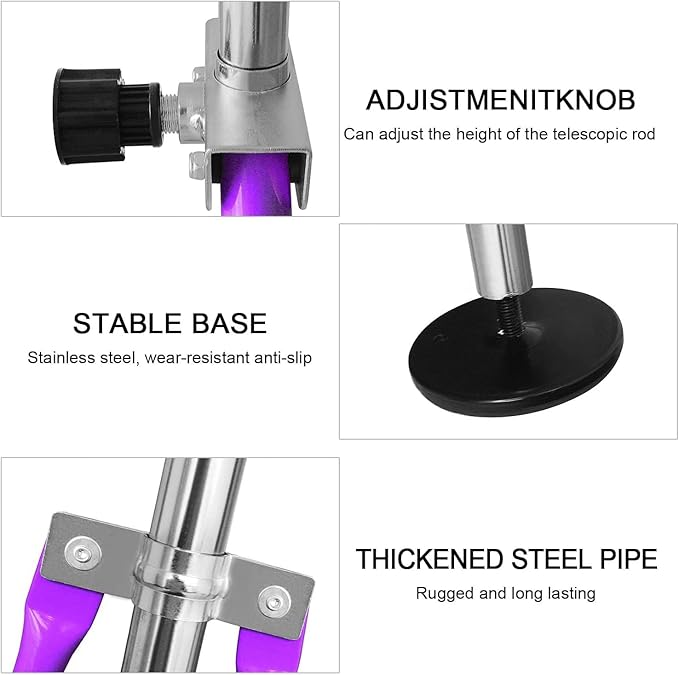 FBSPORT Gymnastics Bar for Kids, Adjustable Height Gymnastic Horizontal Bars,Junior Training Bar Children Folding Training Monkey Bars for Home Using