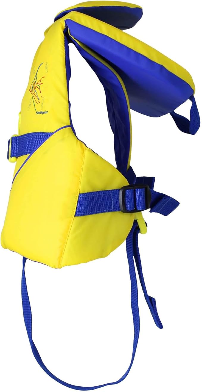 Stohlquist Infant Life Jacket, US Coast Guard Approved, Type II Life Vest (20-30 lbs) for Babies and Toddlers, Support Collar with Grab Handle, PFD for Pools, Lakes and Boating