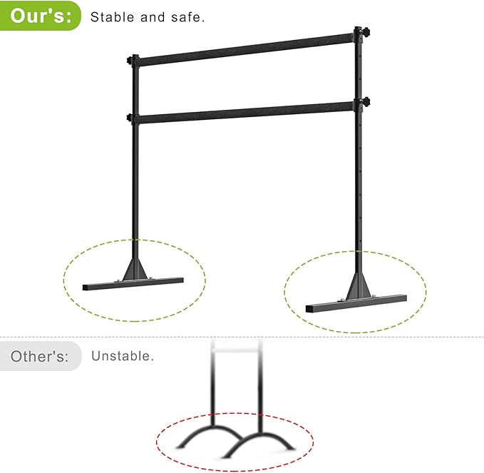 SELEWARE Height Adjustable Ballet Barre Freestanding Ballet Bar Heavy Duty Dance Bar Support Barre Movements Body Stretch Pull-ups, Sturdy Construction Never Fall Apart, Anti-Slip