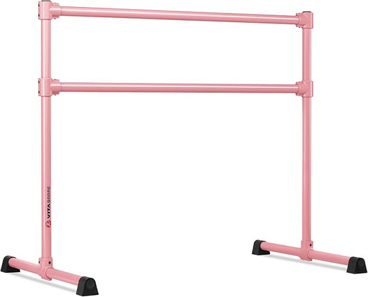 VITA Barre Portable Freestanding Double Ballet Barre, Extreme, Steel | Fixed Height, Made in USA, Home or Gym Exercise Equipment for Kids & Adults | Dance, Fitness, Pilates