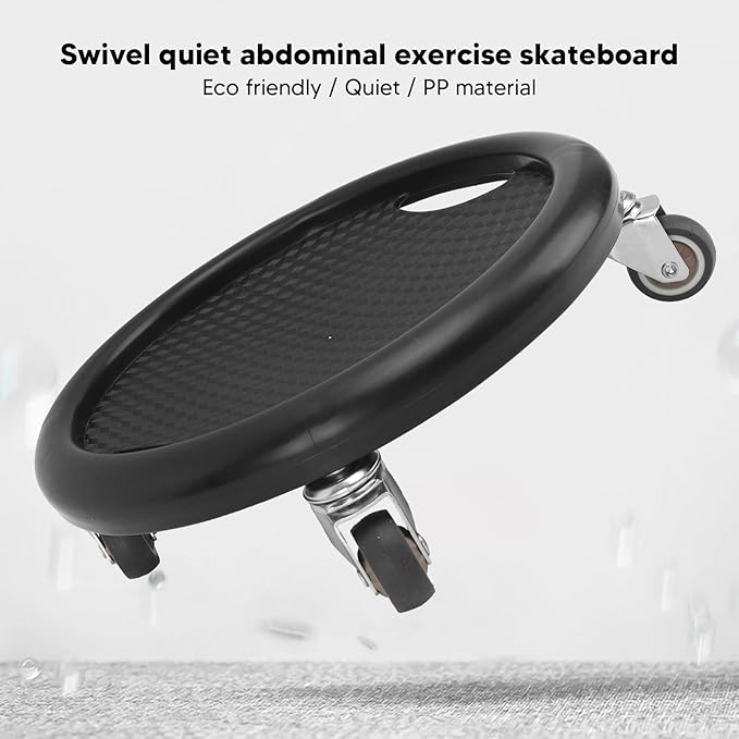 Wheel, Abdominal Wheel Board Ab Workout Equipment Board for Core Workout (Black)