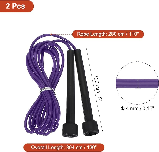 PATIKIL Jump Rope PVC, Adjustable Speed Skipping Rope Tangle-Free Exercise Equipment for Workout Women Men Outdoor Training Home Fitness