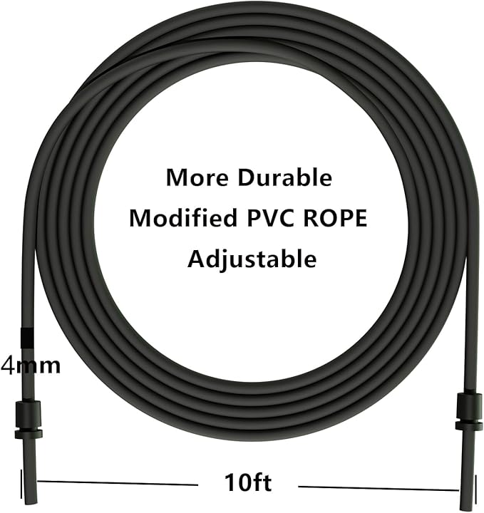 Pro Adjustable Speed Jump Rope - 10ft 4mm PVC Steel Wire with Dual Ball Bearings & 360° Spin - Metal/Rubber Ergonomic Grips for CrossFit, HIIT, Weight Loss, Home Gym Workouts for Men & Women