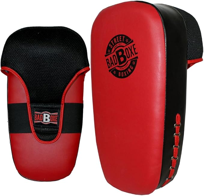 Muay Thai Kick Pads – Durable Kickboxing Strike Shield for MMA, Karate & Boxing | Multi-Layer Foam Padding, Adjustable Straps | Sold as Single Pad or Pair
