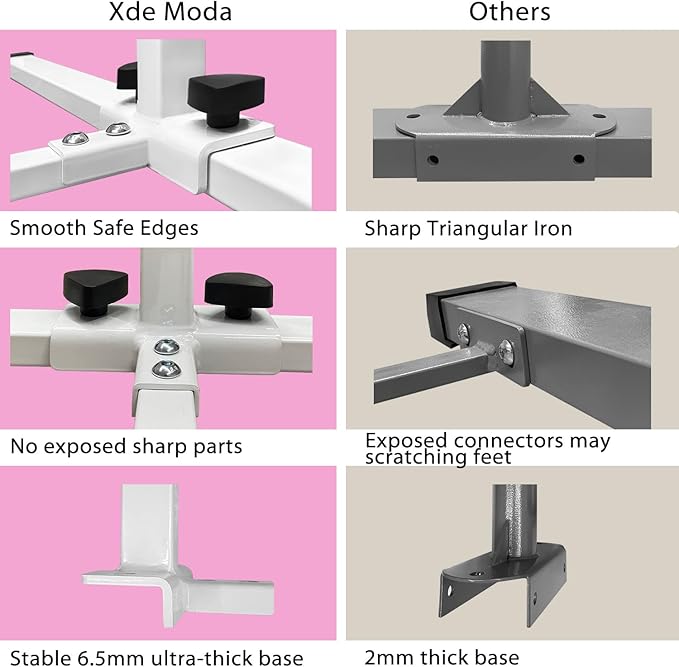 XDEMODA The Latest Model Gymnastics Bar for Kids Ages 3-15 for Home, Anti-Slip, Easy to Assemble, 35” to 55” Adjustable Height Gymnastic Horizontal Bars Equipment