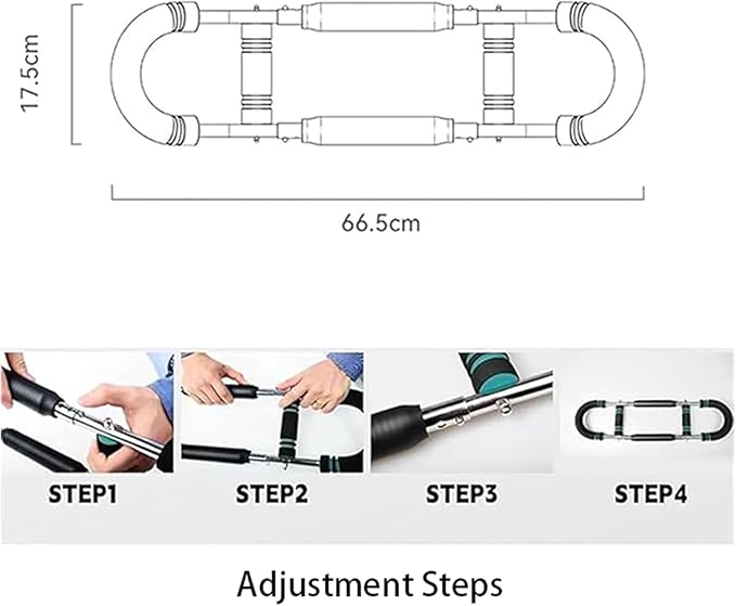 Twister Arm Trainer, Adjustable Forearm Strengthener, Power Arm Exercise Equipment, Chest Workout Equipment, Portable Spring Resistance Home Arm Workout Equipment Thigh Master