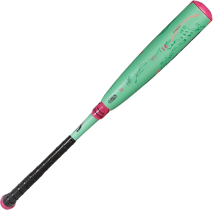 Axe | Warp | USSSA Youth Baseball Bat | Drop -10/-8/-5 | 3-Piece Composite | 2 3/4" Barrel | Green/Pink