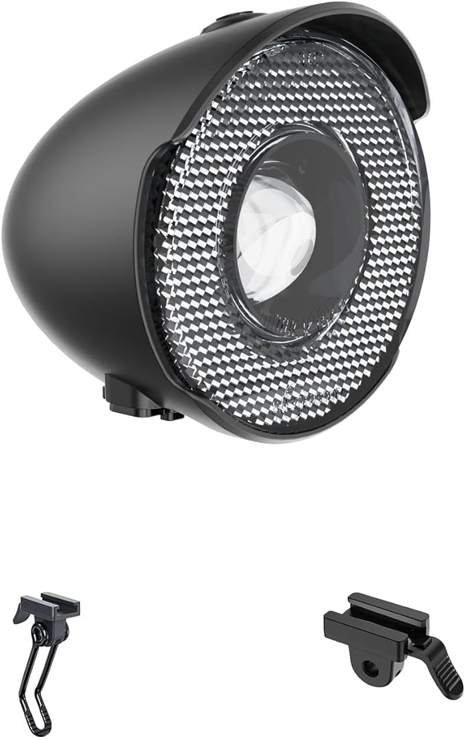 New Version 350Lumen High-Brightness Headlights Retro Bicycle Headlights Classic Retro Night Riding Safety Bicycle Fog Lights Headlights with Bracket