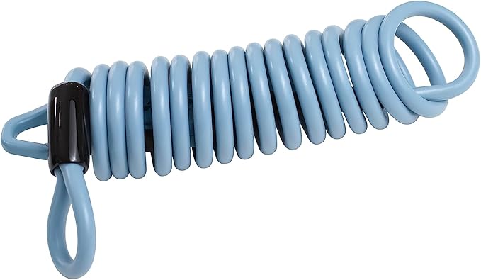 Bike Lock Cable, Q5-COCON 6ft Blue, 3-Digit Resettable Combination Cable Lock, Compact Design, Easy to Carry, Bicycle Lock Cable