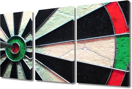 Wall Art Retro Modern Artwork Successful Concept Pictures for Living Room Dart Board Wall Canvas Art House Decorations for Bar Club Posters Prints for Office Home Ready to Hang - 24" Wx36 H