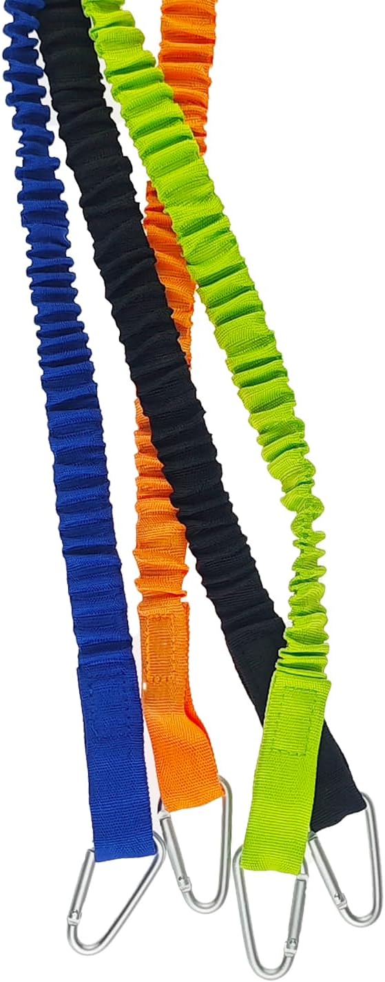 Kayak Paddle Leash Kayak Rod Leash Stretchable Coiled Lanyard Leash for Kayak and Paddles, Fishing Poles Rods