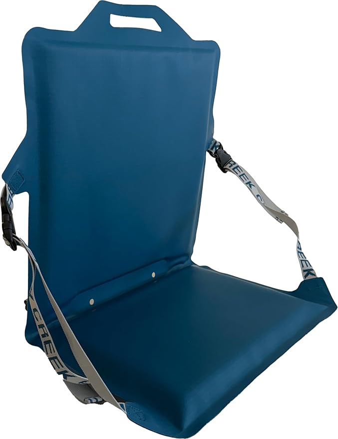 Crazy Creek Canoe Chair IV for Kayaking, Fishing, Camping & More, Detachable for Off The Boat Use, 250 LBS Weight Capacity, Adjustable Straps, Water-Resistant, Forest Green (Aleutian Blue)