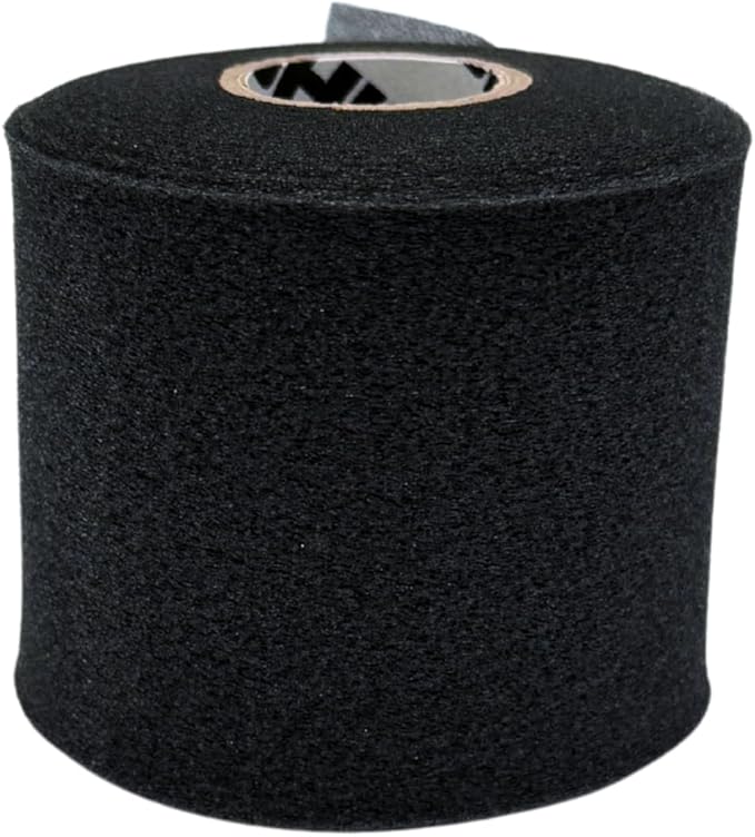 Shield Athletic Underwrap | Bulk Case of 48 Rolls of PreWrap, Hair Tie, Headband, USA Made, Pre-Wrap Athletic Tape, 2.75" X 30 SYards, Foam Barrier, Flexible, Breathable (Black)