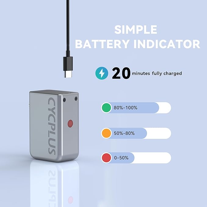 CYCPLUS AS2 Tiny Pump Bike Pump Portable Ultra-Mini 100PSI Electric Bicycle Pump Type-C Rechargeable Battery, No Pressure Display(Winner of The EUROBIKE Award 2023)
