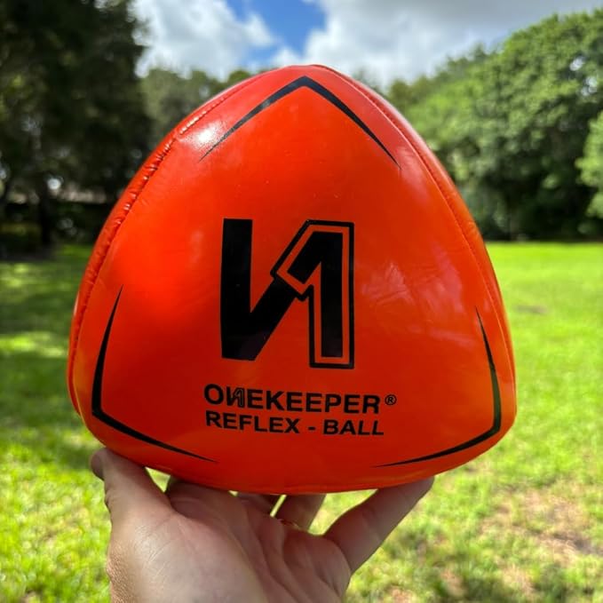 Soccer Reflex & Reaction Ball - White, Orange, Blue, Pink, and Fluo Yellow, Agility and Coordination Training for Kids and Juniors