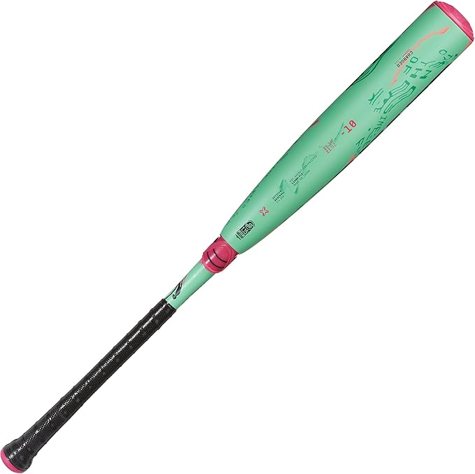 Axe | Warp | USSSA Youth Baseball Bat | Drop -10/-8/-5 | 3-Piece Composite | 2 3/4" Barrel | Green/Pink