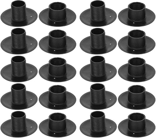 Foosball Bearing Rods, 10 Pair Black Plastic Tabletop Foosball Bushings Table Football Bearing Rods Foosball Machine Bearings Foosball Fun Games Accessories Foosball Table Replacement Part