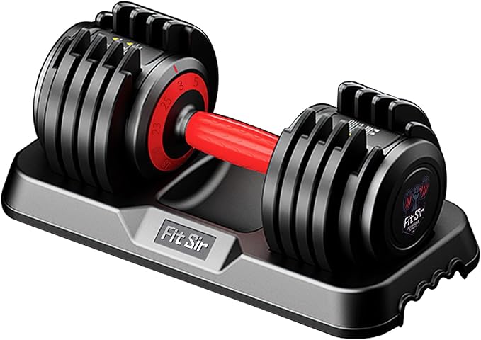 Adjustable Dumbbell Set 25/55/90LBS,10 in 1 Free Weights Dumbbell with Anti-Slip Texture Handle,1 Sec Speed Adjustment Men/Women Gym and Home Strength Training Equipment.