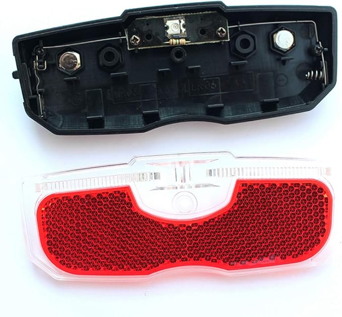 Bike Cycling Bicycle Rear Reflector Tail Light for Luggage Rack NO Battery Aluminum Alloy Reflective Taillight