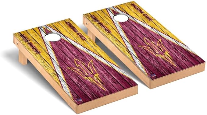 College Team Cornhole Boards, 2x4 Premium Corn Hole Game Set, Officially Licensed Cornhole Game, Perfect for Tailgates