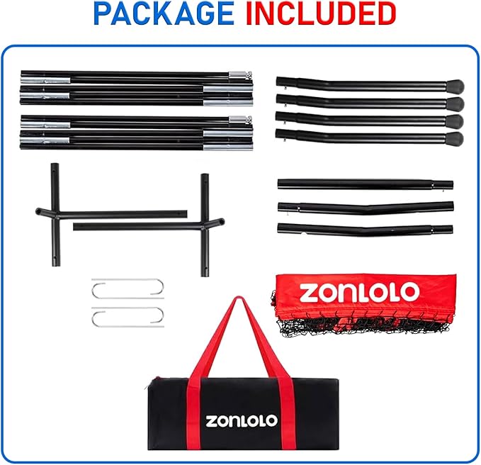 6x6ft Football Training Net, Football Throwing Net with 3 Target Pockets, Portable QB Throwing Practice Equipment with Small Carry Bag,Most Suitable for Kids